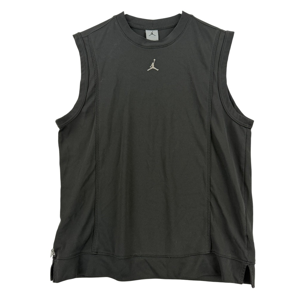 Air Jordan Tank Top Mens Medium Black Mesh Sleeveless Basketball Athletic